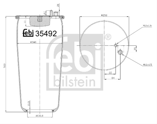 Burduf, Suspensie Pneumatica Febi Bilstein Man 35492