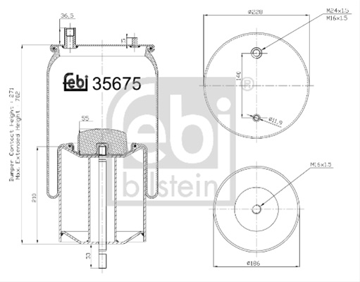 Burduf, Suspensie Pneumatica Febi Bilstein Volvo 35675