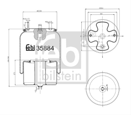 Burduf, Suspensie Pneumatica Febi Bilstein Volvo 35884