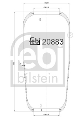 Burduf, Suspensie Pneumatica Febi Bilstein Volvo 20883