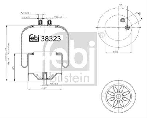Burduf, Suspensie Pneumatica Febi Bilstein Mercedes-Benz 38323