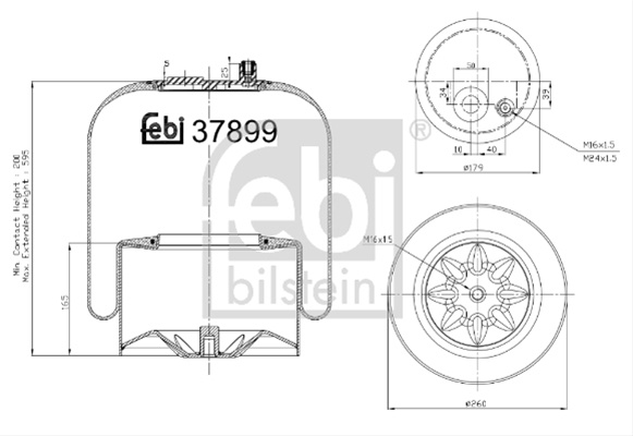 Burduf, Suspensie Pneumatica Febi Bilstein Mercedes-Benz 37899