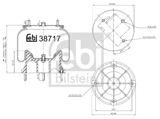 Burduf, Suspensie Pneumatica Febi Bilstein Mercedes-Benz 38717
