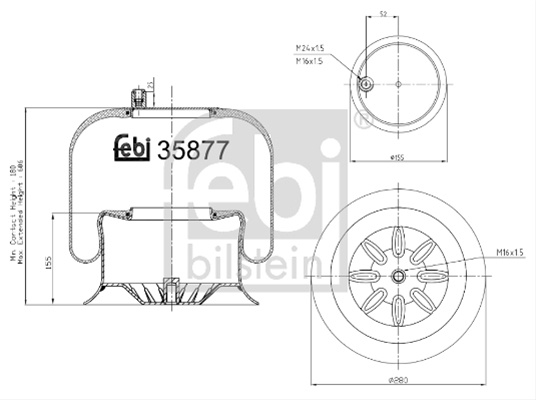 Burduf, Suspensie Pneumatica Febi Bilstein Mercedes-Benz 35877