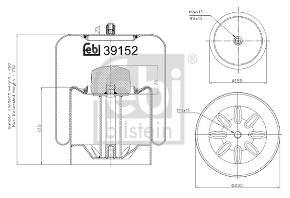 Burduf, Suspensie Pneumatica Febi Bilstein Mercedes-Benz 39152
