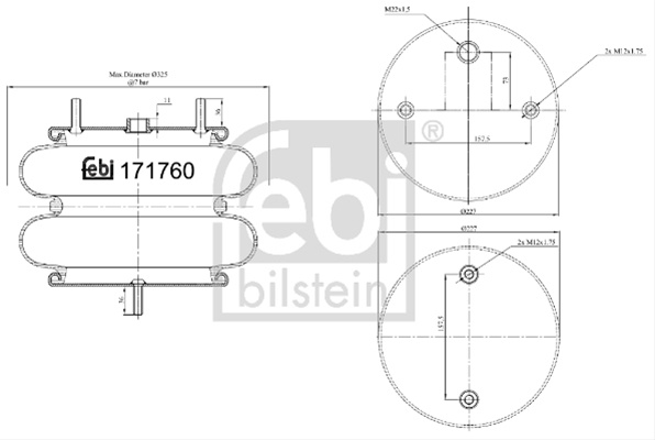 Burduf Suspensie Pneumatica Febi Daf 171760