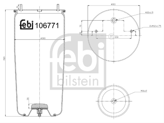 Burduf Suspensie Pneumatica Febi Krone 106771