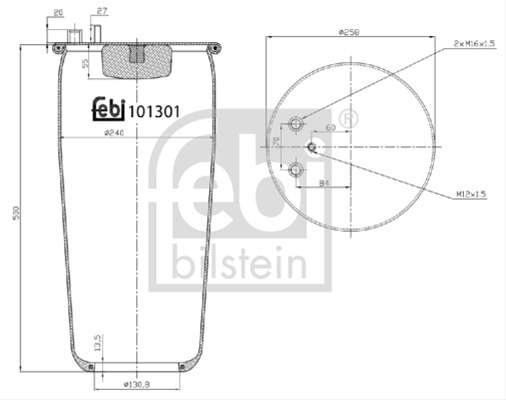 Burduf Suspensie Pneumatica Febi Man 101301