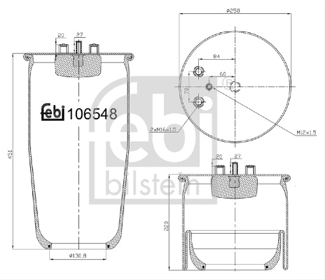 Burduf Suspensie Pneumatica Febi Man 106548