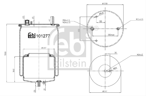 Burduf Suspensie Pneumatica Febi Volvo 101277
