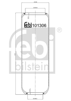 Burduf Suspensie Pneumatica Febi Volvo 101306