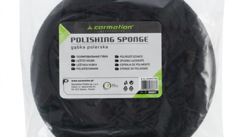 Burete Polish 150 Mm X 45 MM, Filet M14, Negru Carmotion 86687