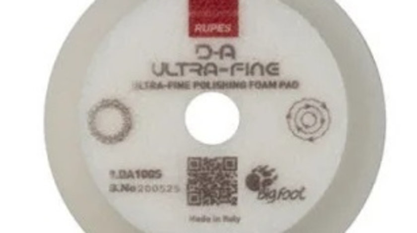 Burete Ultrafin Polish Rupes D-A Ultrafine Foam Pad 80 / 100MM Alb 9.DA100S