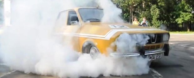 Burnout cu Dacia 1300: batrana romanca inca mai poate!