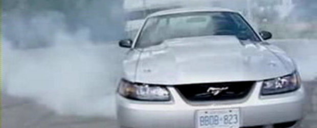 Burnout in slow motion