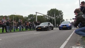 Burnout la superlativ: Doua M5-uri E60 incing impreuna asfaltul!