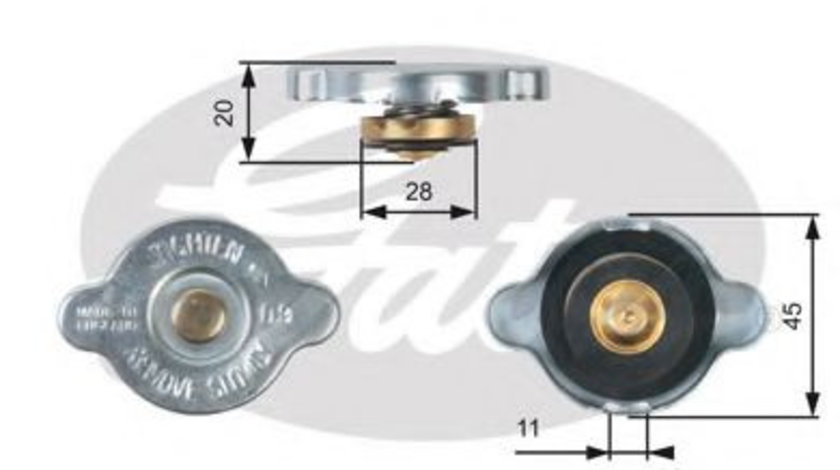 Buson,radiator HYUNDAI ACCENT II limuzina (LC) (1999 - 2006) GATES RC124 piesa NOUA