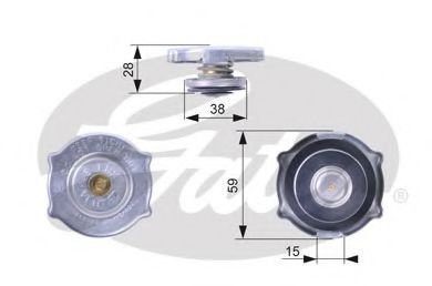 Buson,radiator JEEP GRAND CHEROKEE I (ZJ) (1991 - 1999) GATES RC135 piesa NOUA