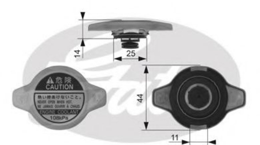 Buson,radiator LEXUS GS (GRS19, UZS19, URS19, GWS19) (2005 - 2011) GATES RC134 piesa NOUA