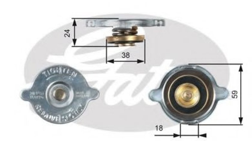 Buson,radiator MERCEDES SPRINTER 2-t bus (901, 902) (1995 - 2006) GATES RC125 piesa NOUA