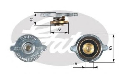 Buson,radiator MERCEDES SPRINTER 2-t platou / sasiu (901, 902) (1995 - 2006) GATES RC125 piesa NOUA