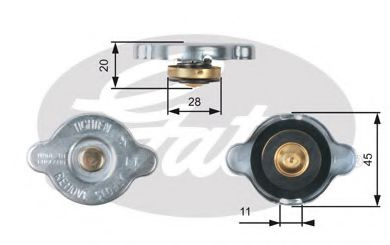 Buson,radiator SUBARU LEGACY V Combi (BM, BR) (2009 - 2016) GATES RC133 piesa NOUA