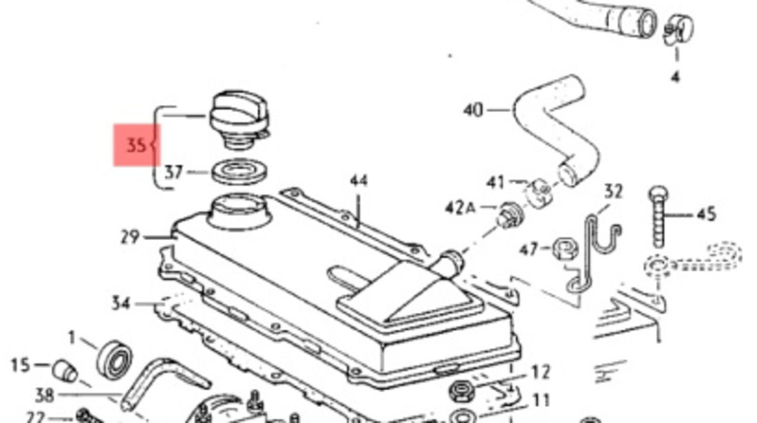 Buson ulei cu suport Volkswagen Golf 4 026103485 OEM 026103485