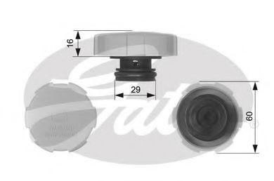 Buson,vas expansiune FIAT CROMA (194) (2005 - 2016) GATES RC231 piesa NOUA