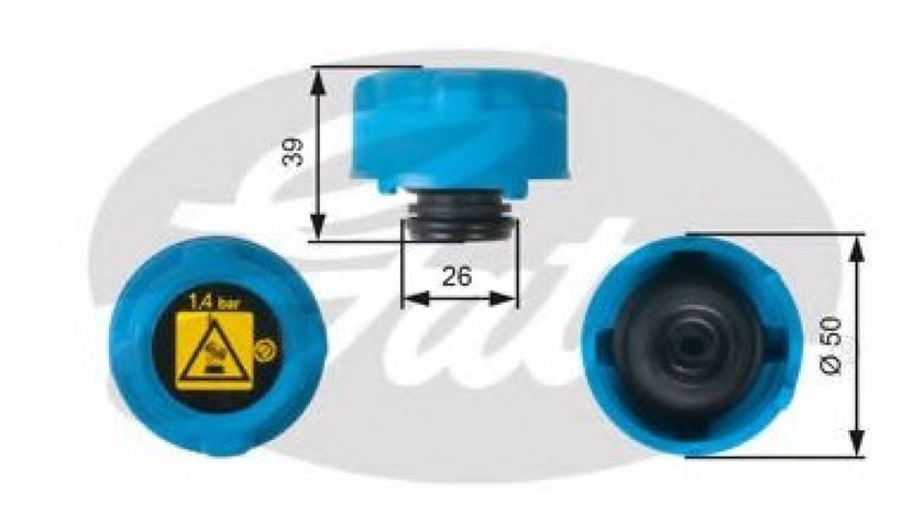 Buson,vas expansiune FIAT PUNTO (199) (2012 - 2016) GATES RC216 piesa NOUA