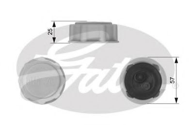 Buson,vas expansiune FORD FIESTA IV (JA, JB) (1995 - 2002) GATES RC227 piesa NOUA