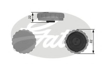 Buson,vas expansiune OPEL CORSA C (F08, F68) (2000 - 2009) GATES RC235 piesa NOUA
