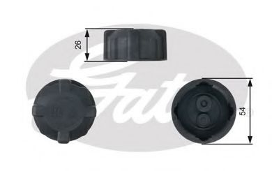 Buson,vas expansiune RENAULT TWINGO I (C06) (1993 - 2012) GATES RC202 piesa NOUA