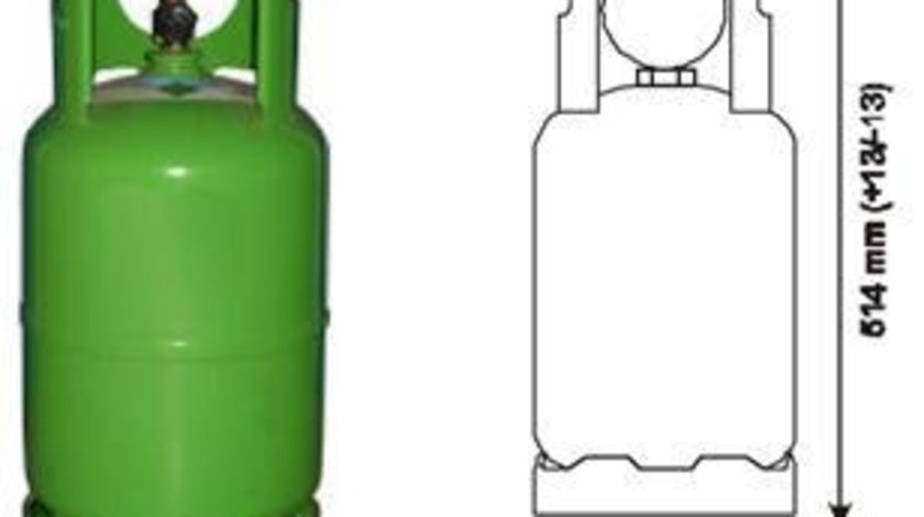 Butelie freon auto 12kg tip R134a cod intern: 83034