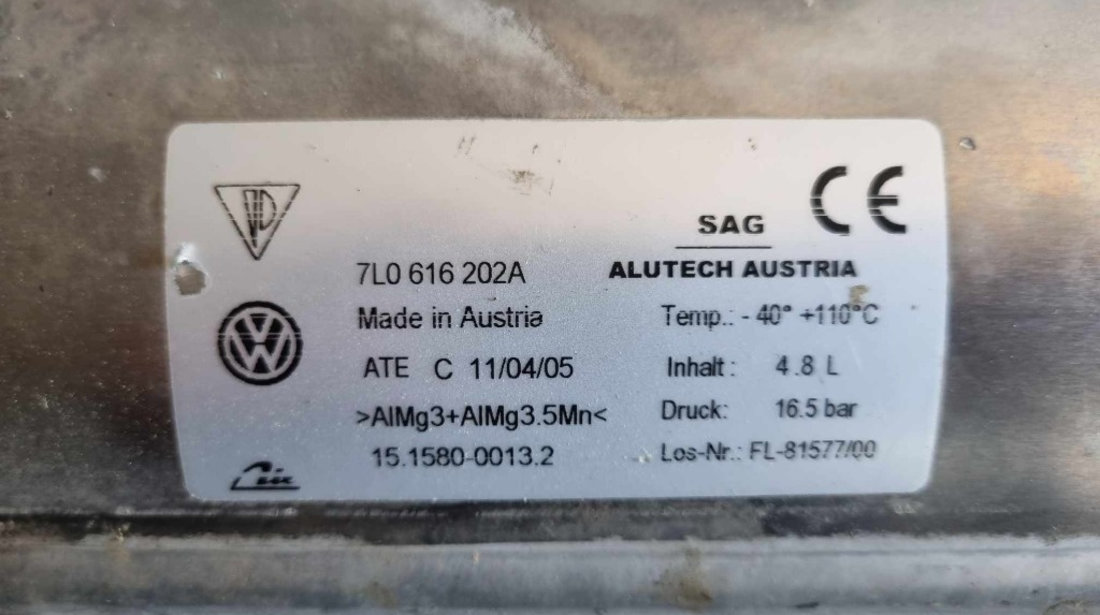 Butelie / Rezervor presiune aer suspensie pneumatica VW Touareg 7L cod piesa 7l0616202a