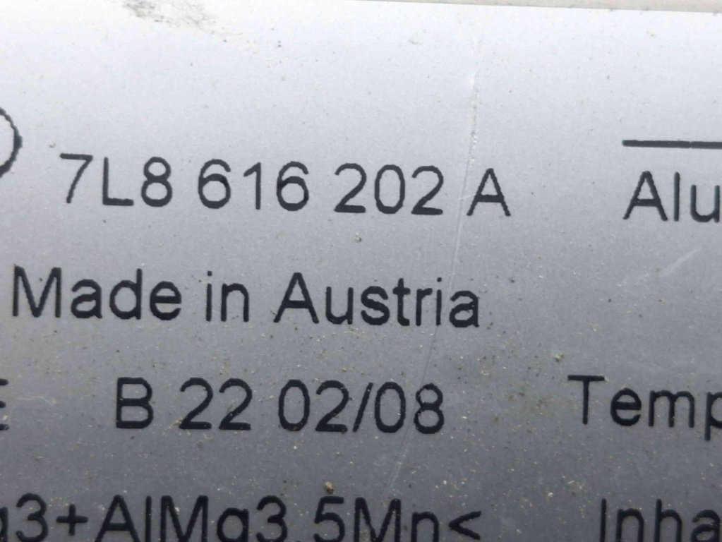 Butelie suspensie aer Audi Q7 (4LB) [ Fabr 2006-2014] 7L8616202A 3.0 TDI CASA 3.0 TDI CASA 176KW / 240CP
