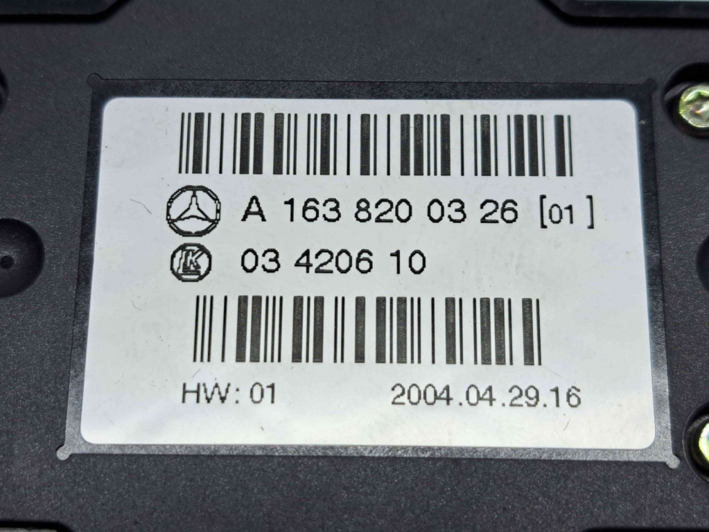 Butoane comenzi consola centrala Mercedes Clasa ML (W163) [Fabr 1998-2005] A1638200326
