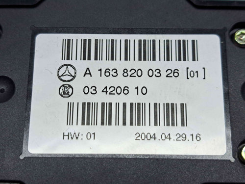 Butoane comenzi consola centrala Mercedes Clasa ML (W163) [Fabr 1998-2005] A1638200326