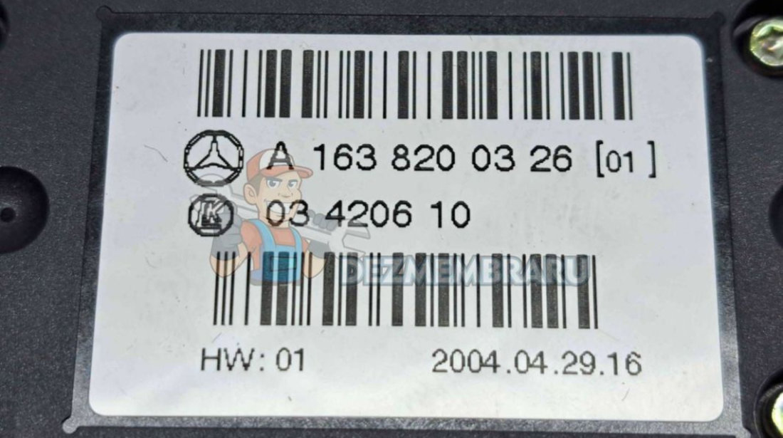 Butoane comenzi consola centrala Mercedes Clasa ML (W163) [Fabr 1998-2005] A1638200326