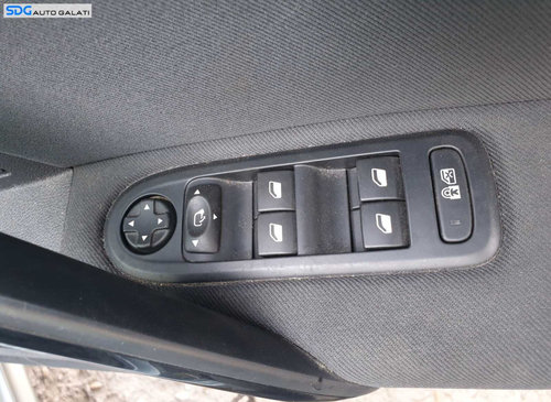 Butoane Geamuri cu Buton Oglinzi cu Pliere Rabatare Peugeot 508 2010 - 2014 [C7701]