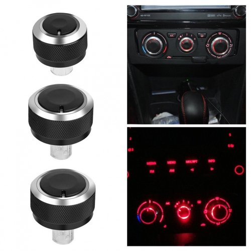 Butoane reglaj clima compatibil Volkswagen New Beetle 1998-2010 Retrofit Set 3 Buc SSVAC-01