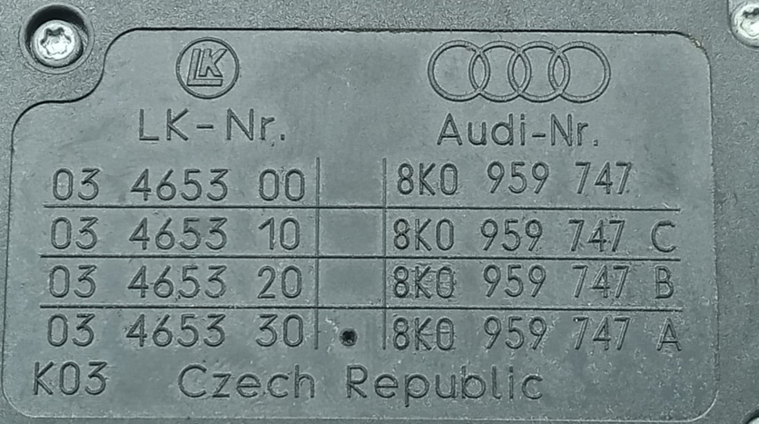 Butoane scaune 8k0959747 Audi A6 4G/C7 [2010 - 2014]