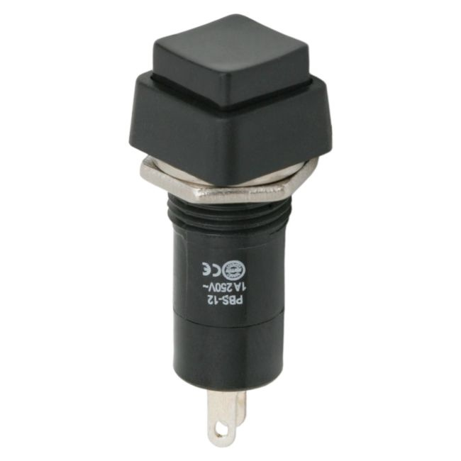Buton 1 Circuit 1A-250V OFF-ON Negru 09024FK