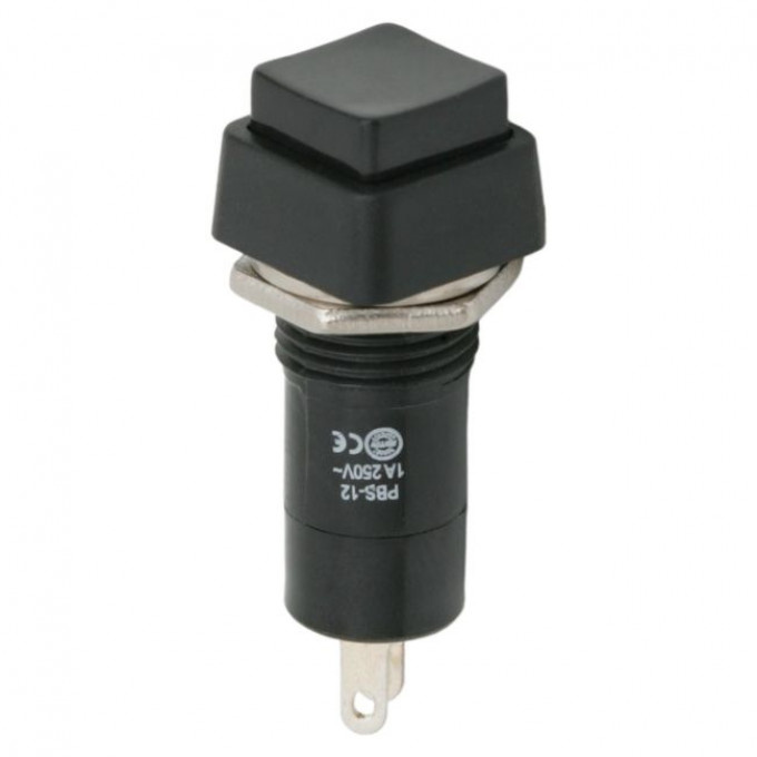 Buton 1 Circuit 1A-250V OFF-ON Negru 09024FK