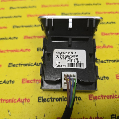 Buton actionare frana de mana Mercedes-Benz S-Class, A2229050106, 15463599,