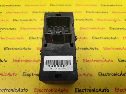 Buton Comanda Geam Fata Dreapta Dodge Durango, Jeep Cherokee, 04602324AF, 047543165A0782