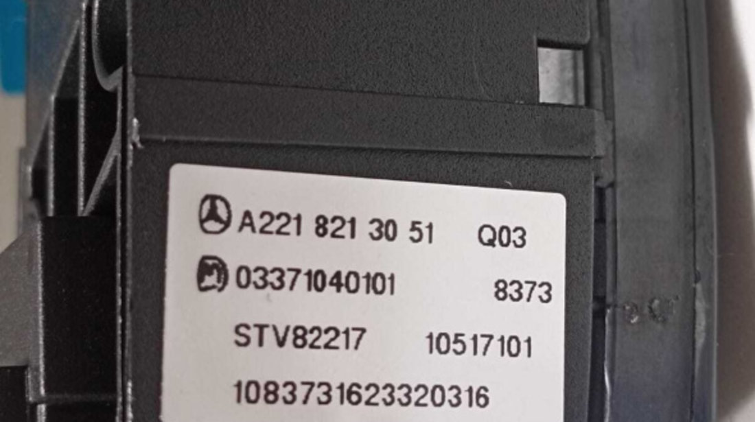 Buton Comutator Blocare Deblocare Usa Usi Portiera Portiere Stanga Fata Mercedes Clasa S Class W221 2005 - 2013 Cod A2218213051 [M3898]