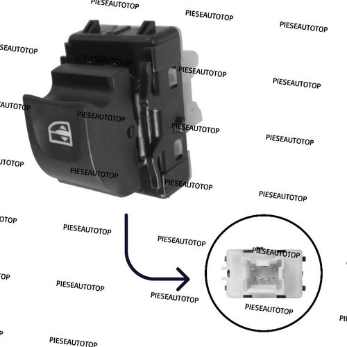 Buton geamuri electrice Dacia Logan 2 MCV 2013-2016 (Lumina portocalie) NOU 254217475R