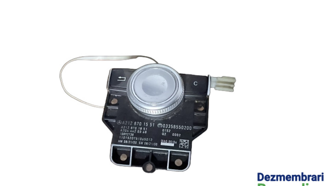 Buton i-drive / Joystick navigatie Cod: A2128701551 A2128701851 A2044420368 Mercedes-Benz E-Class W212 [2009 - 2013] Sedan E 220 CDI BlueEfficiency 5G-Tronic (170 hp)