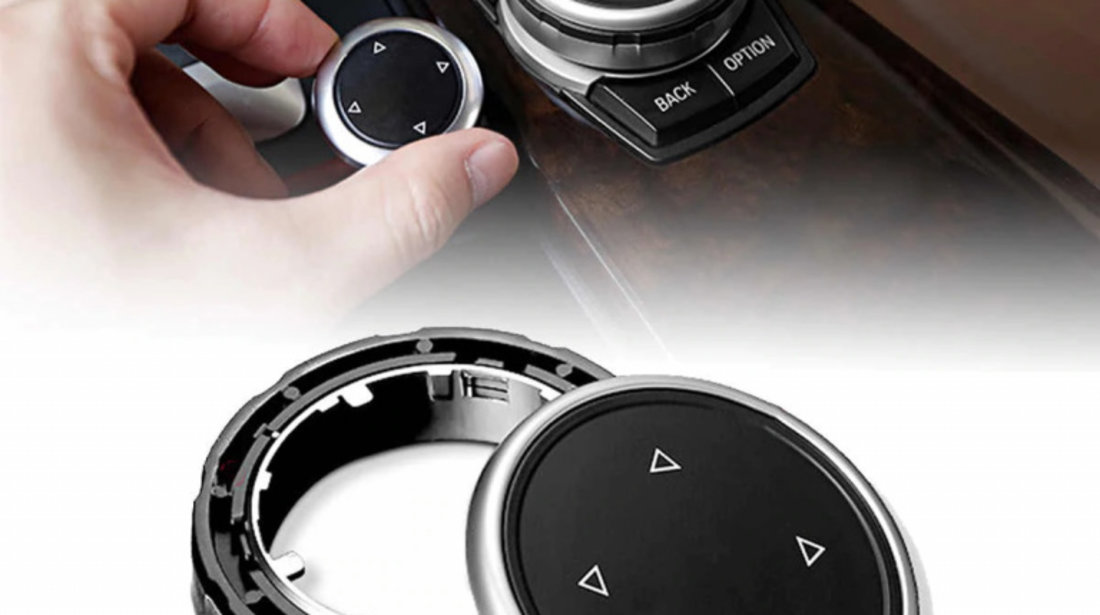 Buton Joystick Multimedia Retrofit Compatibil Bmw Seria 3 F34 2013→ 8016 Aluminiu