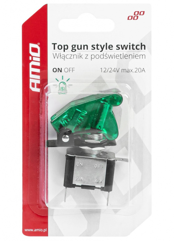 Buton On-Off Top Gun Amio Verde 03093